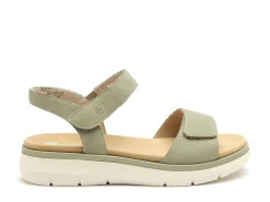 Remonte D2K58 Kaki Sandales Plates Femme