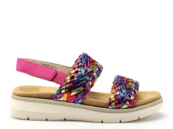 Remonte D2K52 Multicolore Sandales Plates Femme
