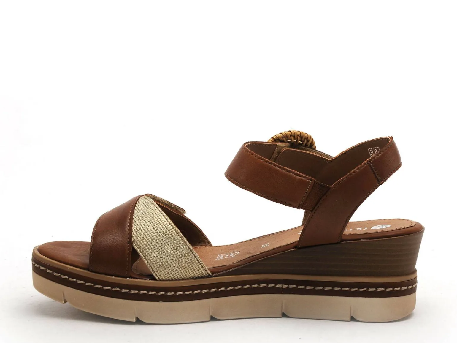 Remonte D2L50 Marron Sandales à Talons Femme