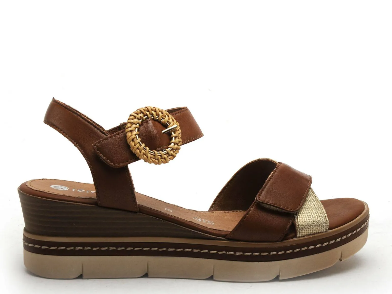 Remonte D2L50 Marron Sandales à Talons Femme