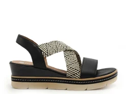 Remonte D2L54 Noir Sandales à Talons Femme