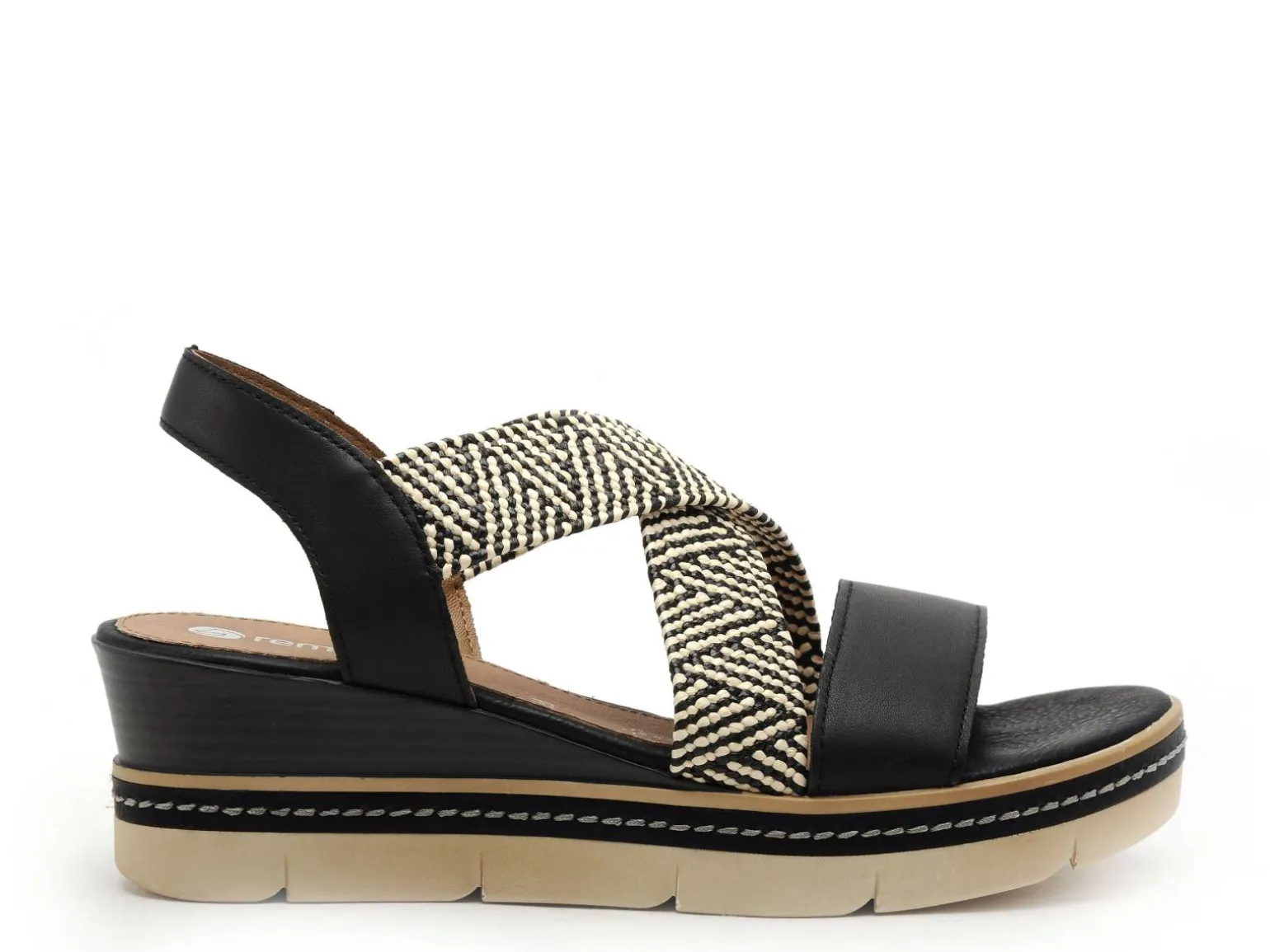 Remonte D2L54 Noir Sandales à Talons Femme