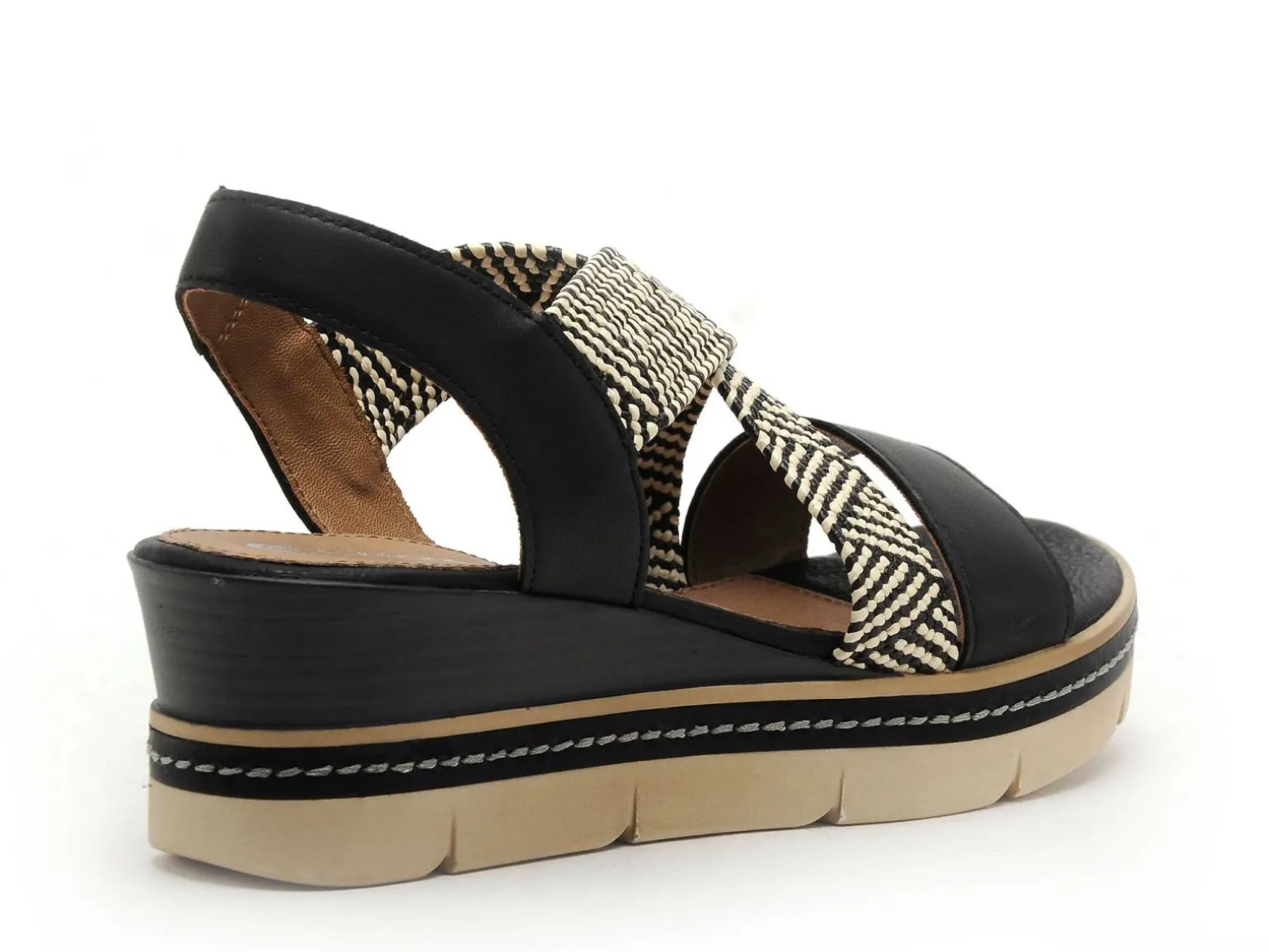 Remonte D2L54 Noir Sandales à Talons Femme