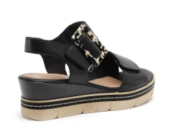 Remonte D2L53 Noir Sandales à Talons Femme