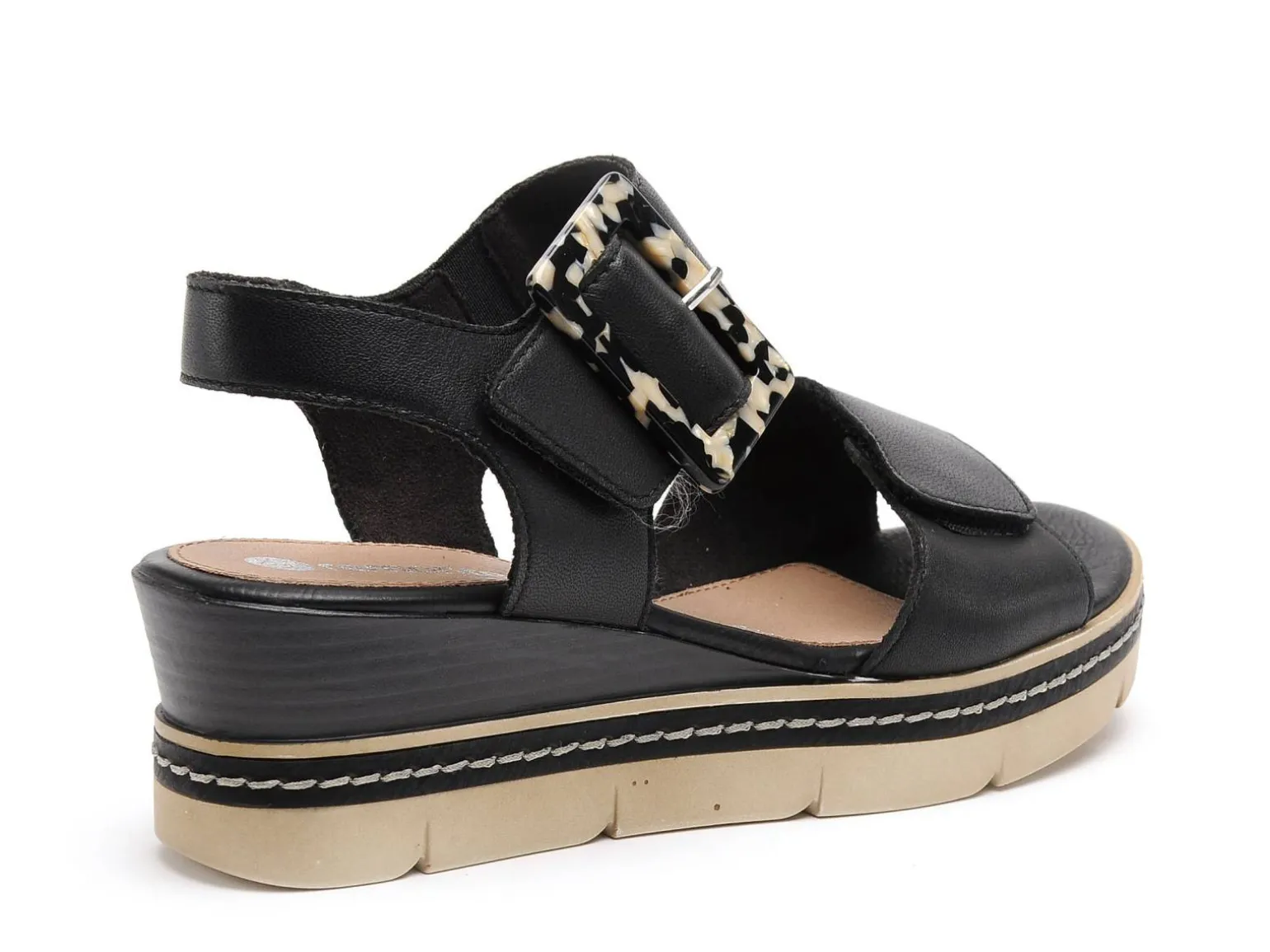 Remonte D2L53 Noir Sandales à Talons Femme
