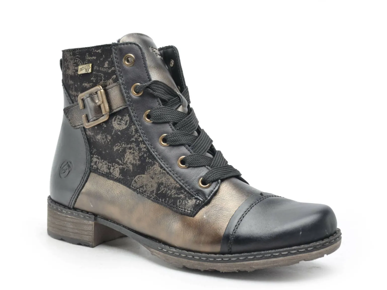 Remonte D4381 Noir Boots et Bottines à Talons Femme