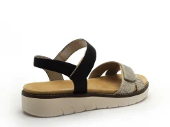 Remonte D2049 Noir Sandales à Talons Femme