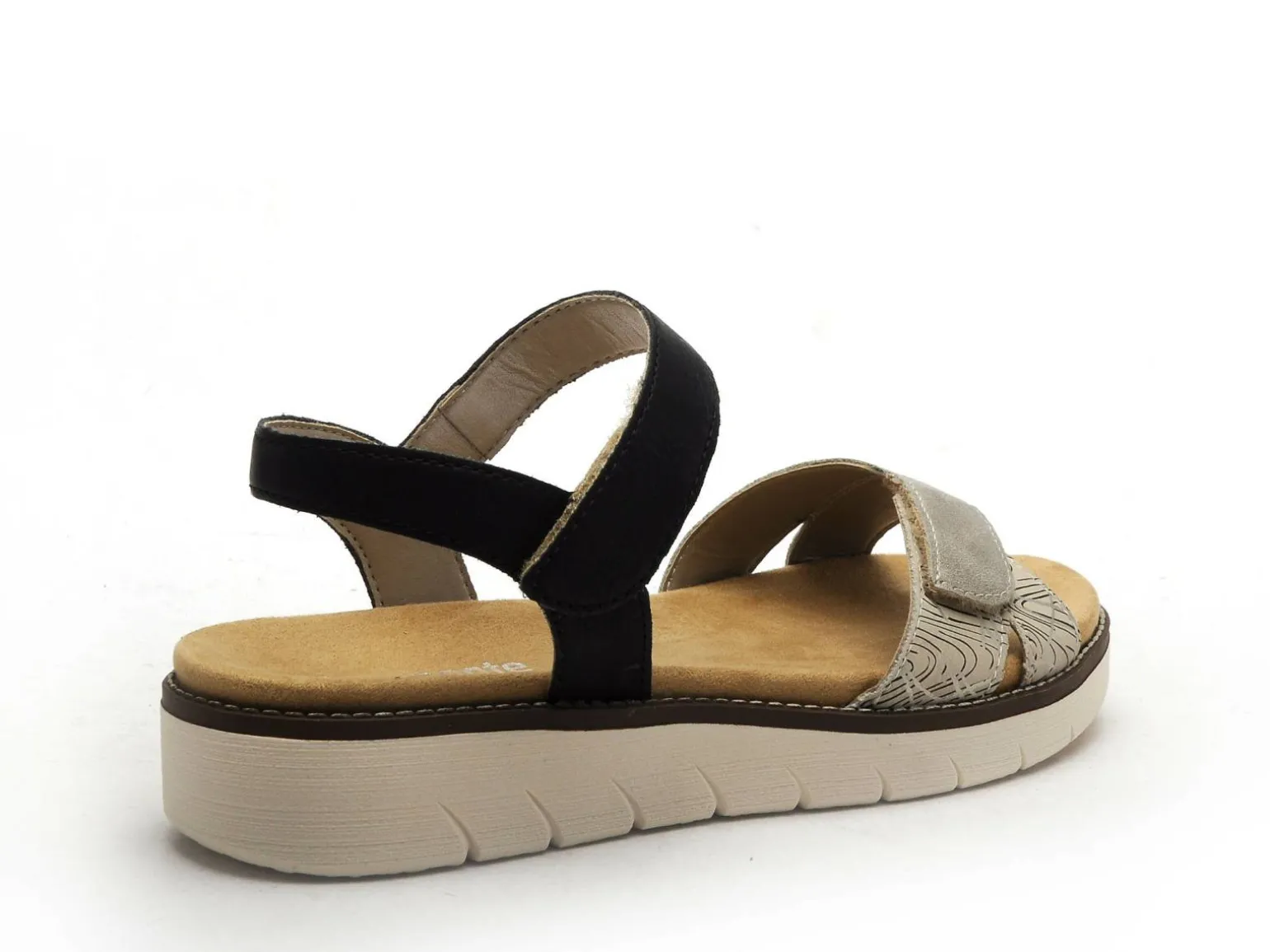 Remonte D2049 Noir Sandales à Talons Femme