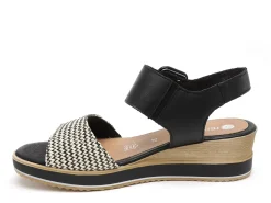 Remonte D6453 Noir Sandales à Talons Femme
