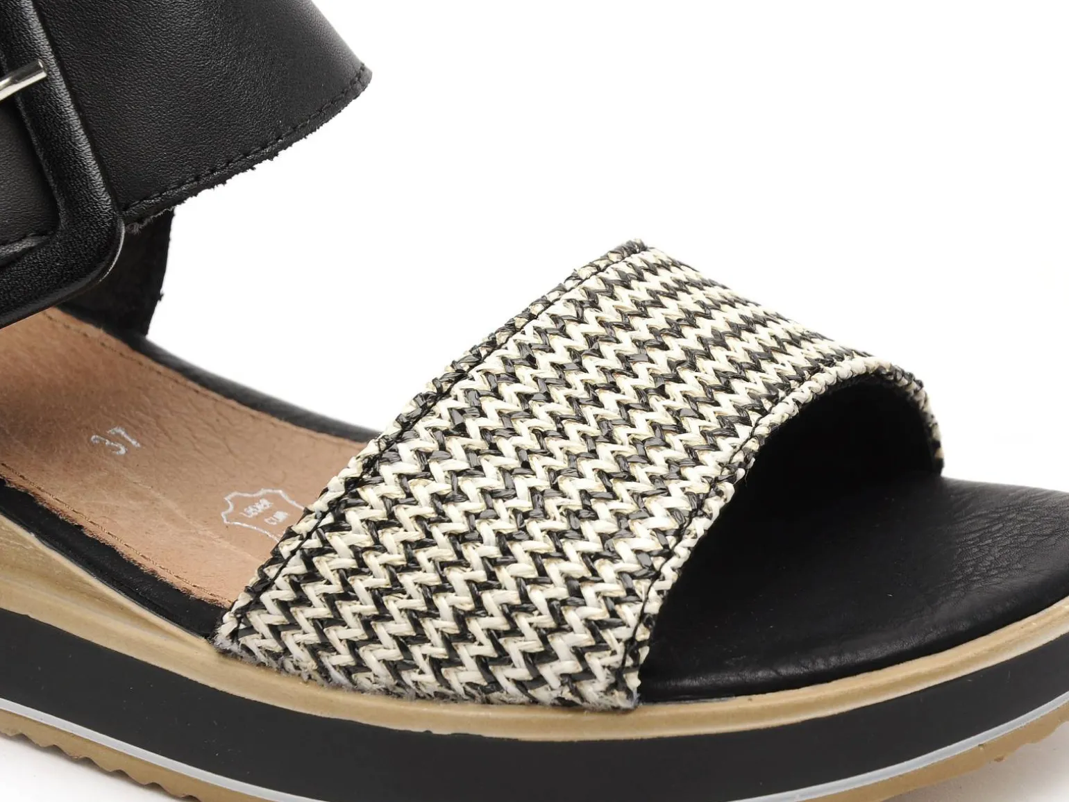 Remonte D6453 Noir Sandales à Talons Femme