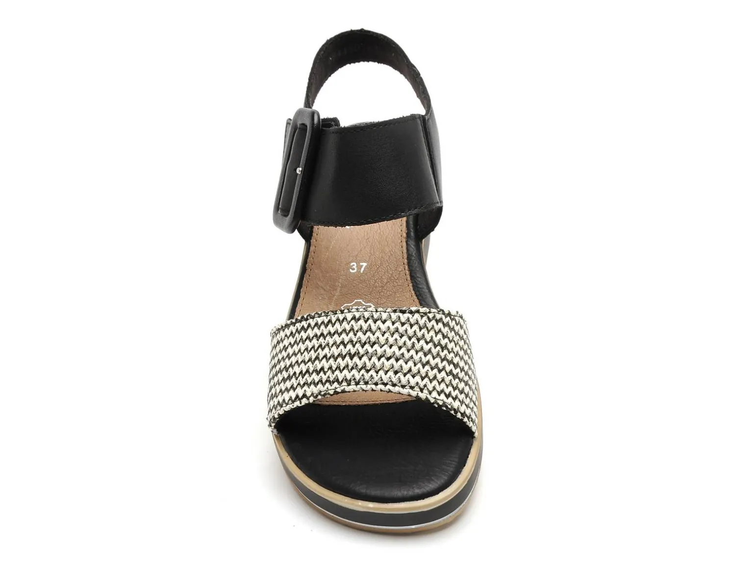 Remonte D6453 Noir Sandales à Talons Femme