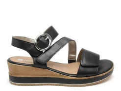 Remonte D6466 Noir Sandales à Talons Femme