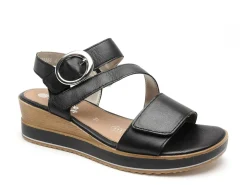 Remonte D6466 Noir Sandales à Talons Femme