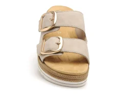 Remonte D0Q66 Beige Mules et Sabots Plats Femme