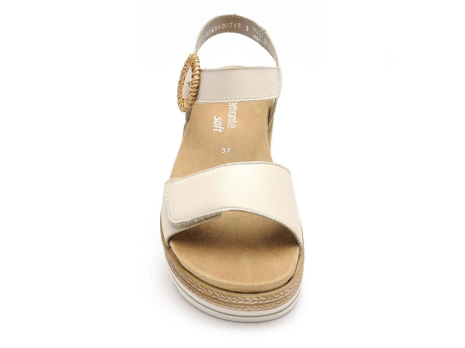 Remonte D0Q52 Beige Sandales Plates Femme