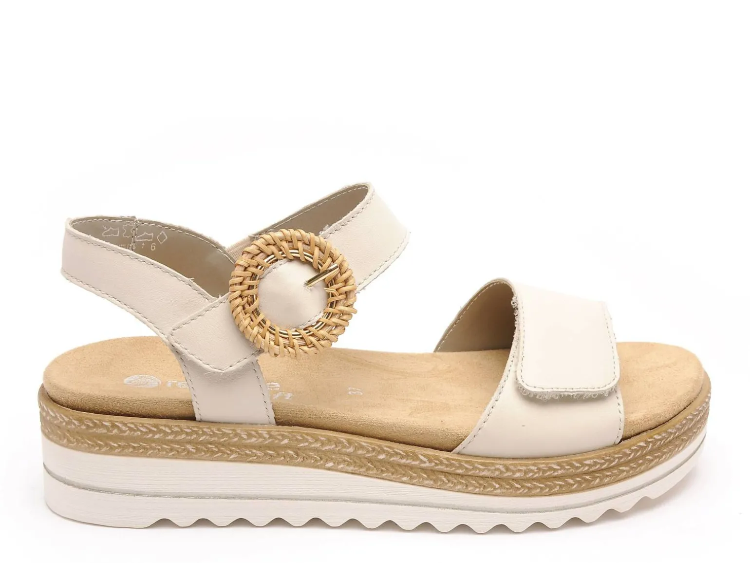 Remonte D0Q52 Beige Sandales Plates Femme