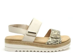 Remonte D0Q59 Beige Sandales Plates Femme