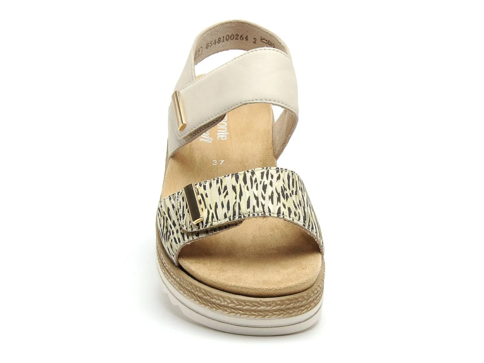 Remonte D0Q59 Beige Sandales Plates Femme