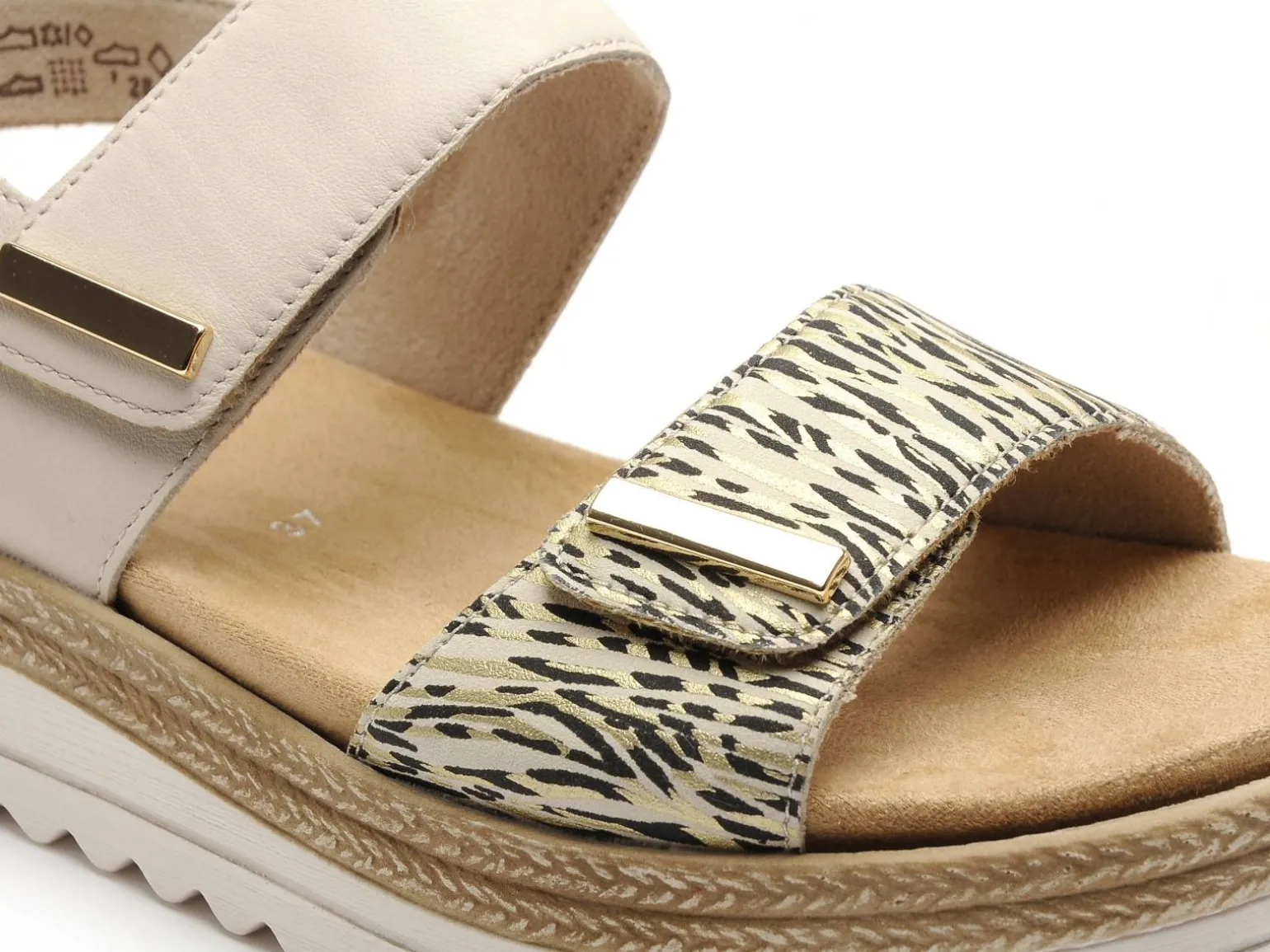 Remonte D0Q59 Beige Sandales Plates Femme
