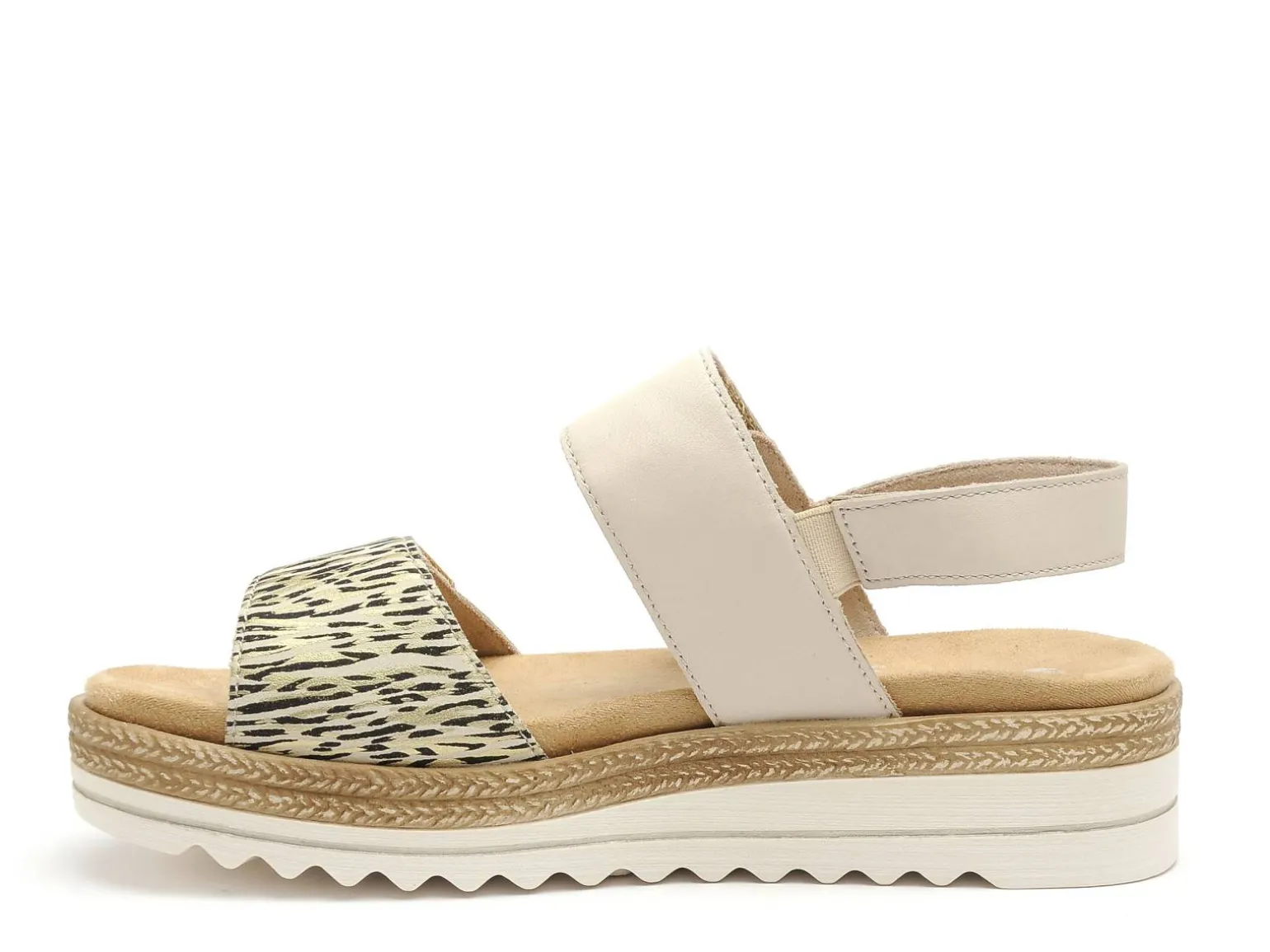 Remonte D0Q59 Beige Sandales Plates Femme