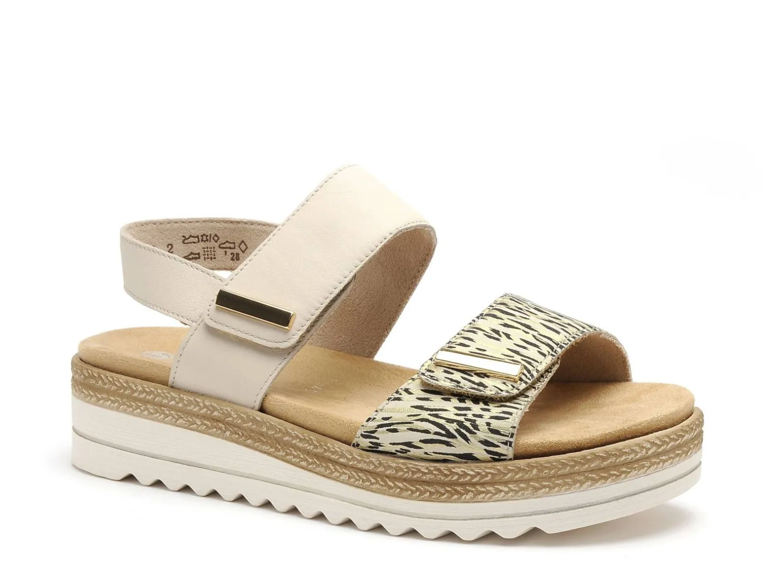 Remonte D0Q59 Beige Sandales Plates Femme