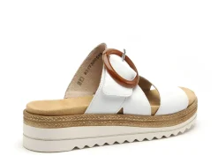 Remonte D0Q51 Blanc Mules et Sabots à Talons Femme