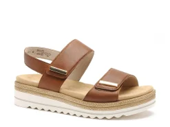 Remonte D0Q59 Marron Sandales Plates Femme