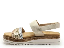Remonte D0Q56 Or Sandales à Talons Femme