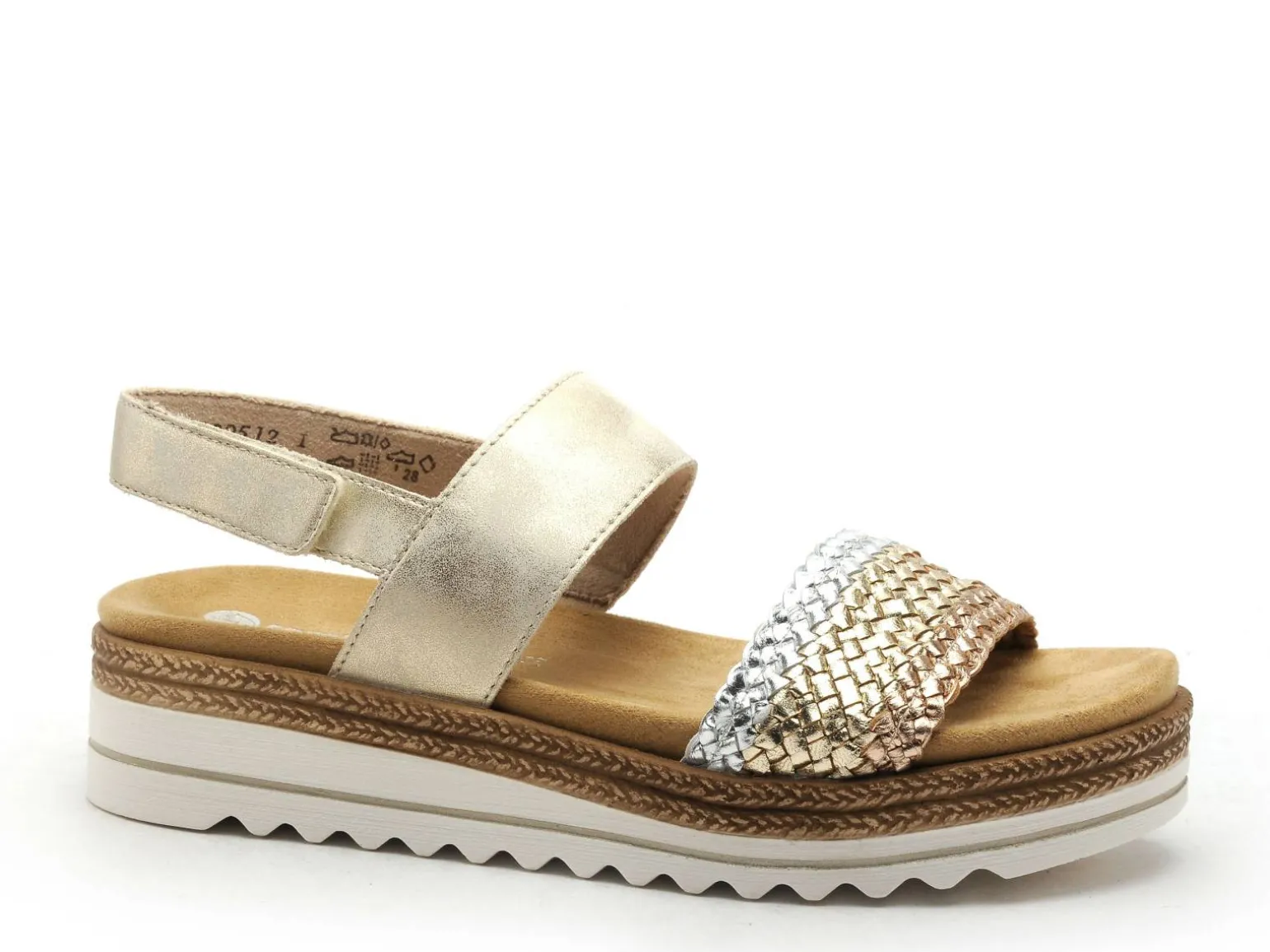 Remonte D0Q56 Or Sandales à Talons Femme