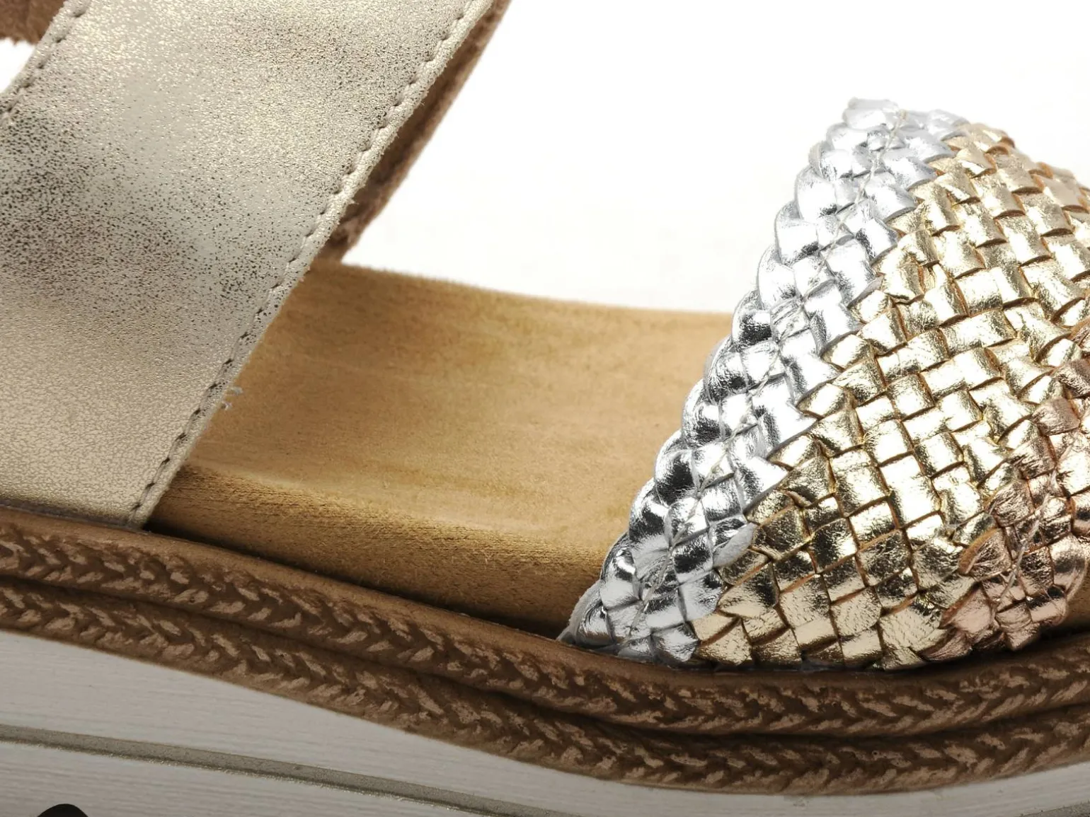 Remonte D0Q56 Or Sandales à Talons Femme