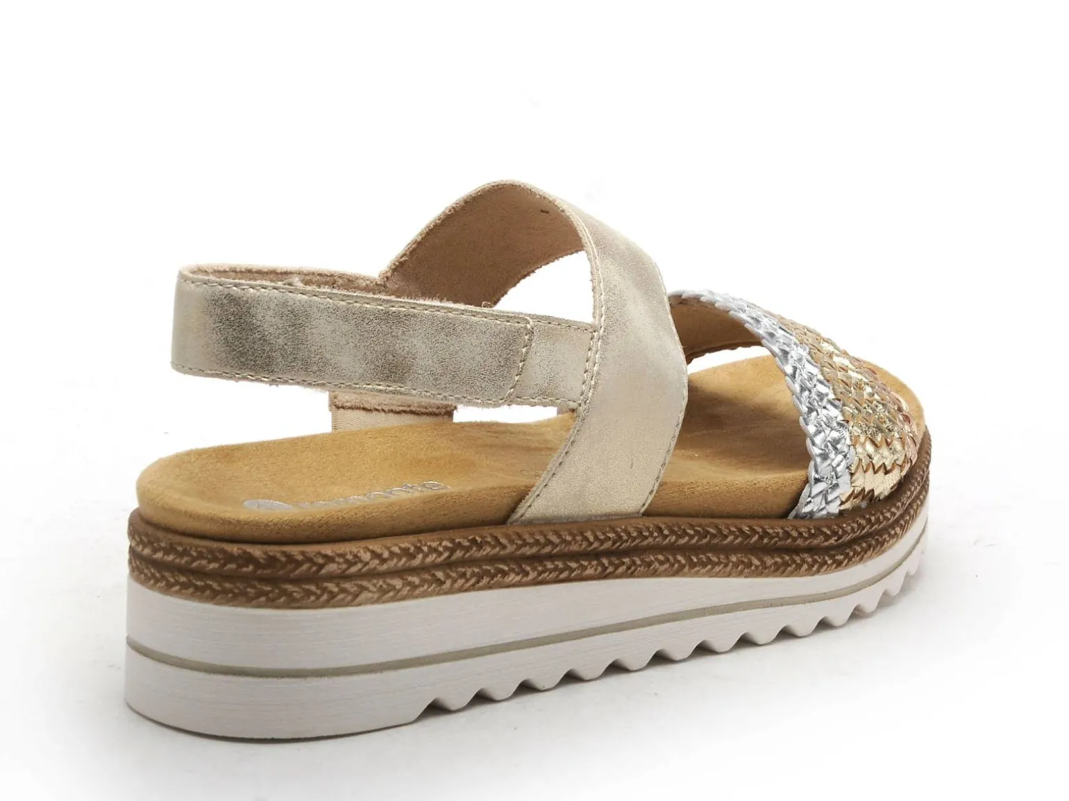 Remonte D0Q56 Or Sandales à Talons Femme