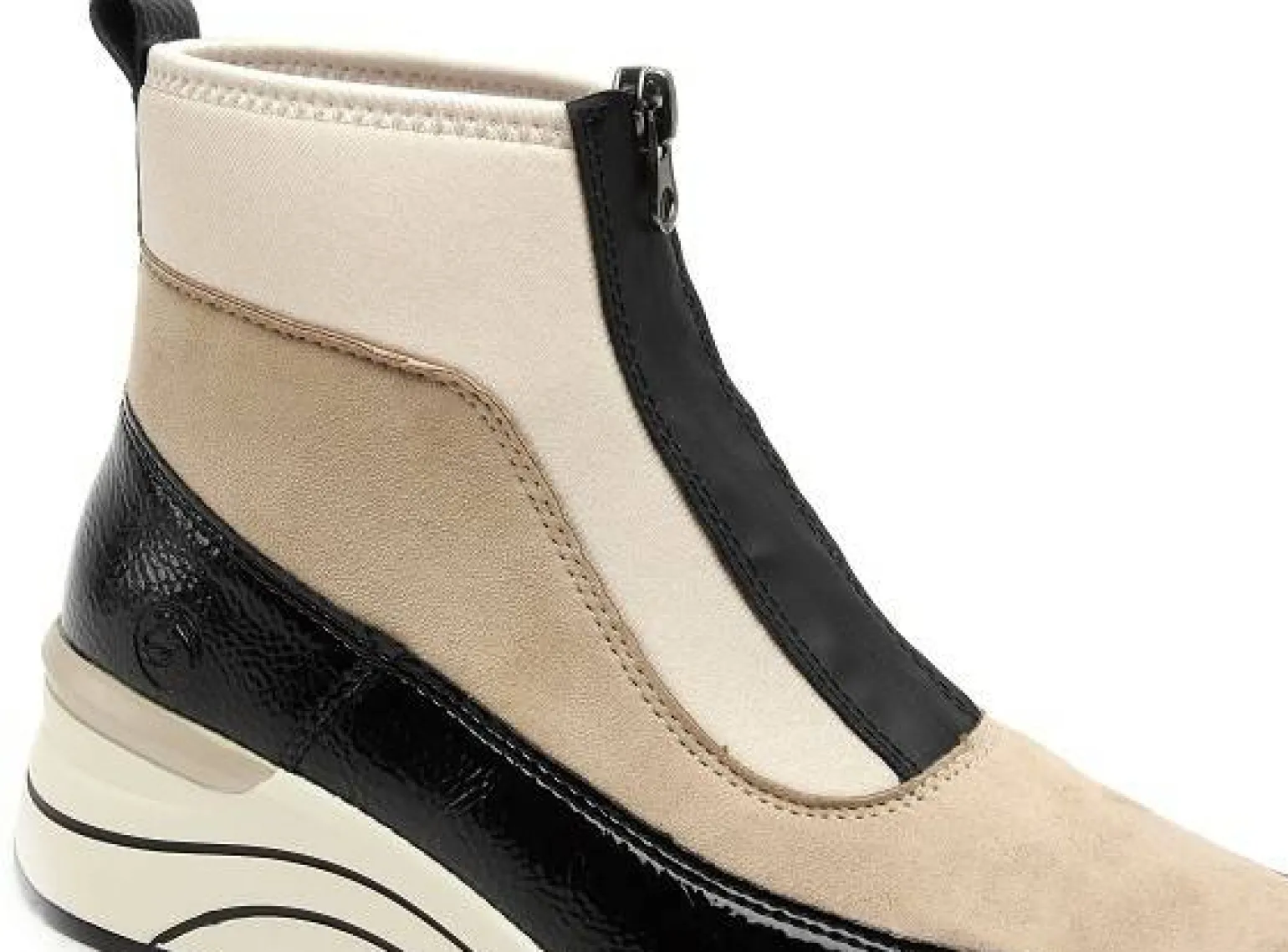 Remonte D0T71 Beige Boots et Bottines Plates Femme