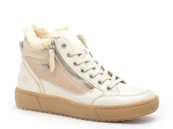 Remonte D2T72 Beige Boots et Bottines Plates Femme