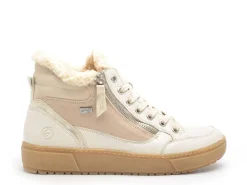 Remonte D2T72 Beige Boots et Bottines Plates Femme