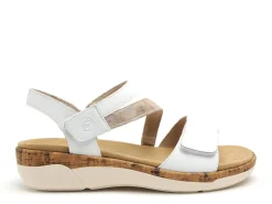 Remonte R6860 Blanc Sandales Plates Femme