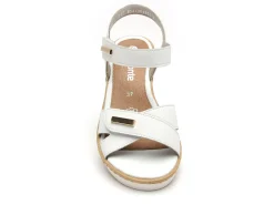 Remonte R6266 Blanc Sandales à Talons Femme