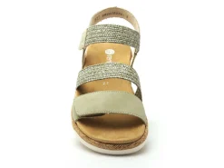 Remonte R6861 Kaki Sandales à Talons Femme