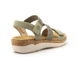 Remonte R6861 Kaki Sandales à Talons Femme