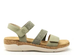 Remonte R6861 Kaki Sandales à Talons Femme