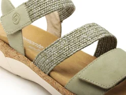 Remonte R6861 Kaki Sandales à Talons Femme