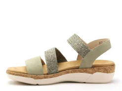 Remonte R6861 Kaki Sandales à Talons Femme