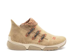 Rieker 45983 Beige Boots et Bottines Plates Femme