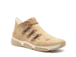 Rieker 45983 Beige Boots et Bottines Plates Femme