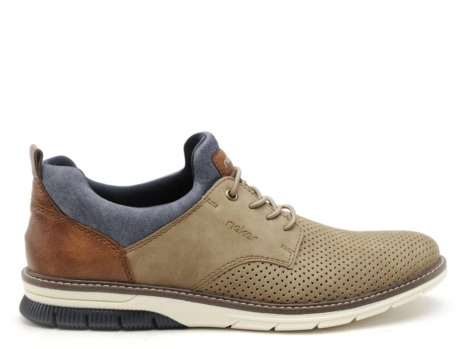 Rieker 14450 Beige Chaussures de Ville Homme