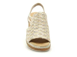 Rieker 62741 Beige Sandales à Talons Femme