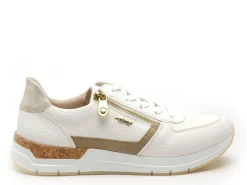 Rieker 58902 Blanc Baskets Basses Femme