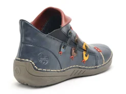Rieker 72581 Bleu Boots et Bottines Plates Femme