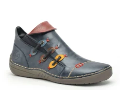 Rieker 72581 Bleu Boots et Bottines Plates Femme