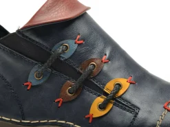 Rieker 72581 Bleu Boots et Bottines Plates Femme
