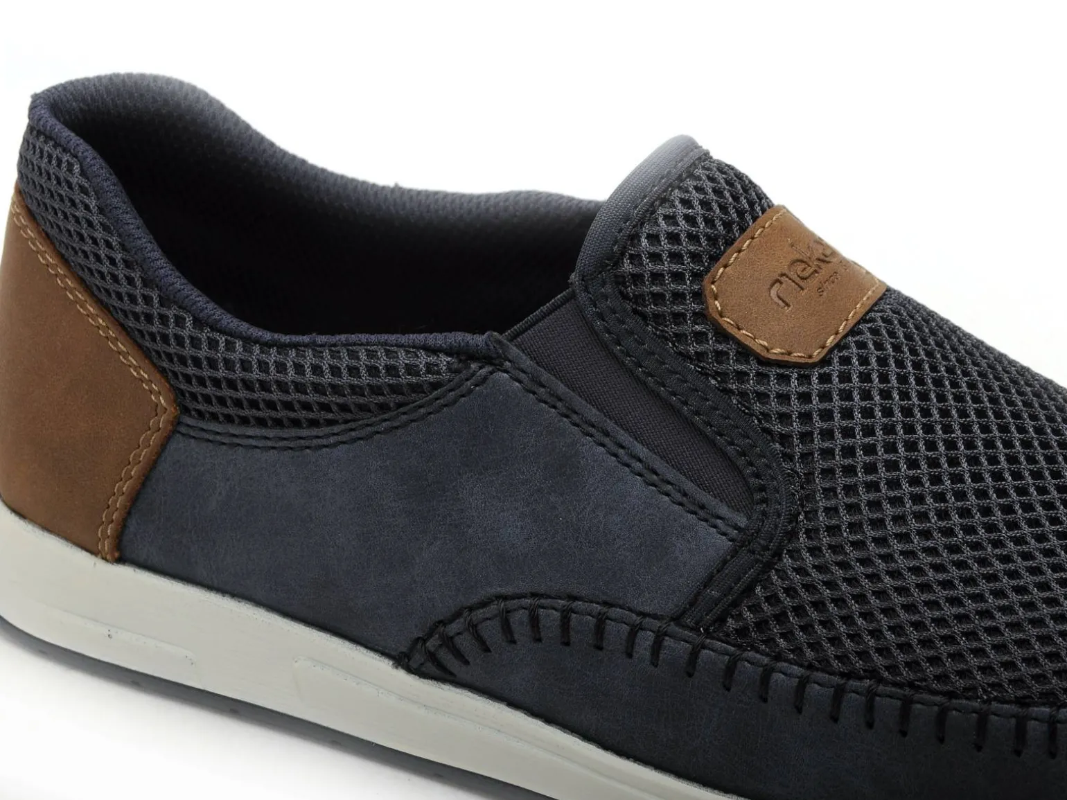 Rieker 11954 Bleu Mocassins Homme